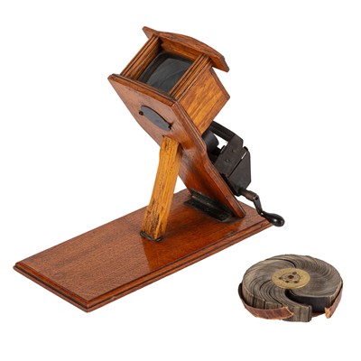 Lot 188 - A Tabletop Kinora Viewer with Reels