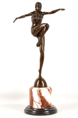 Lot 459 - After J. Philipp, an Art Deco style bronze...