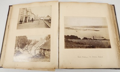 Lot 505 - A good Victorian photographic album containing...