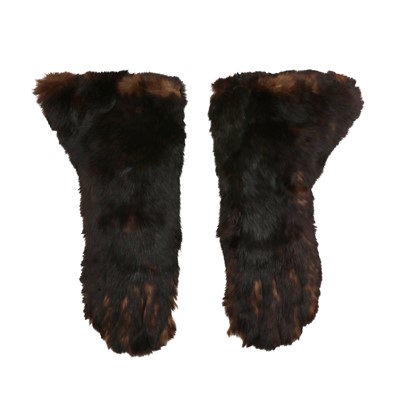Lot 348 - Dents Brown Rabbit Gauntlet Gloves