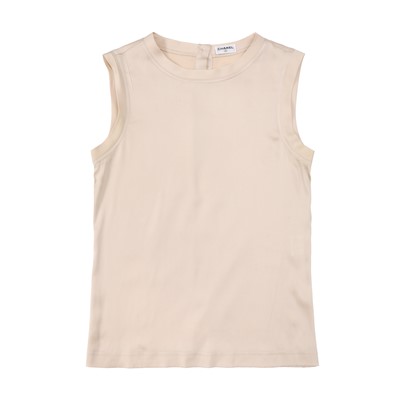 Lot 121 - Chanel Champagne Silk Shell Top