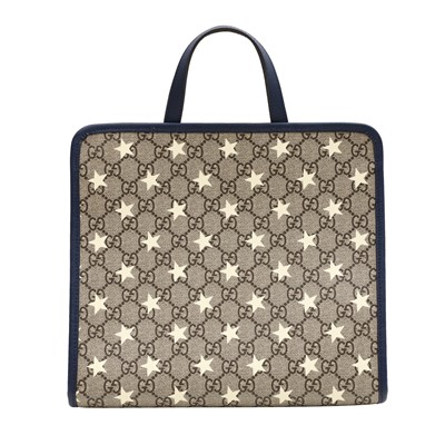 Lot 128 - Gucci Junior Beige Supreme GG Star Tote