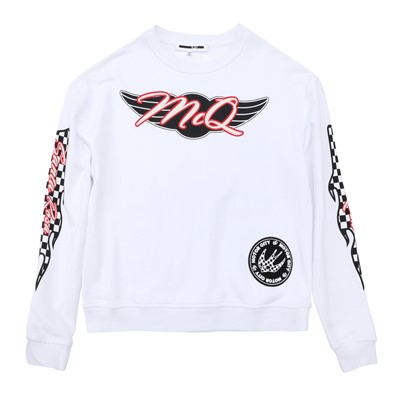 Lot 434 - McQueen White Motor City Sweatshirt - Size XXS