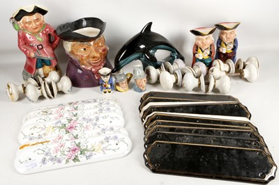 Lot 509 - A collection of 20th century Toby jugs...