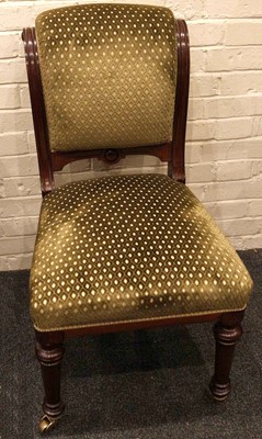 Lot 816 - A Gillow's mahogany library chair with...