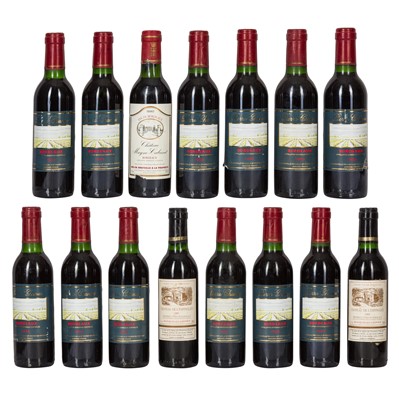 Lot 131 - A Collection of 1990s half bottle Bordeaux - 15 bottles