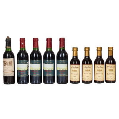 Lot 132 - A Collection of 1990s Small Bordeaux Bottle - 9 bottles