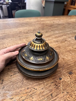 Lot 60 - A fine and large Japanese mixed-metal and bronze vase and cover, Meiji period