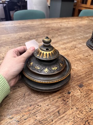 Lot 60 - A fine and large Japanese mixed-metal and bronze vase and cover, Meiji period
