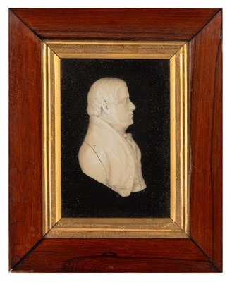 Lot 339 - Wax Silhouette Portrait of a Gentleman