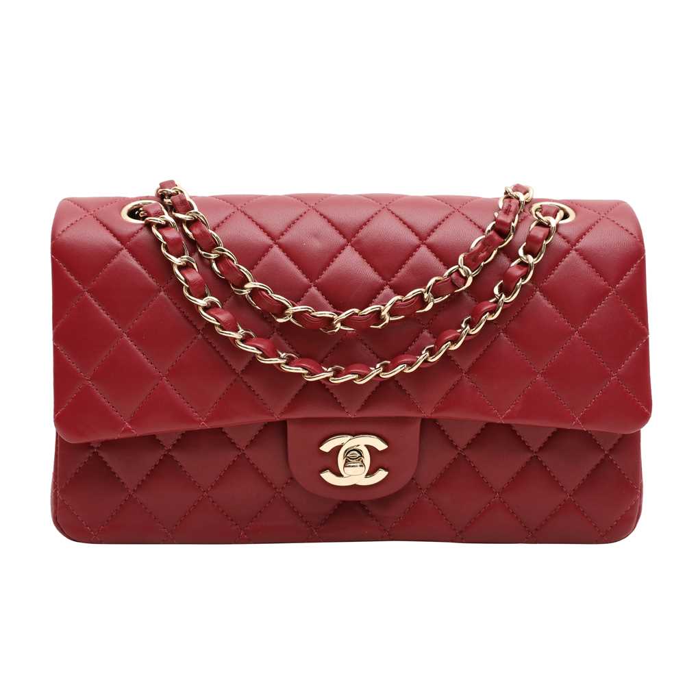 23 - Chanel Burgundy Medium Classic Double Flap Bag