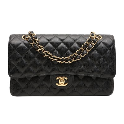 Lot 165 - Chanel Black Medium Classic Double Flap Bag