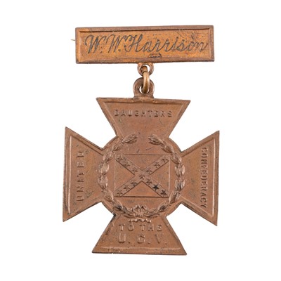 Lot 204 - American Civil War Interest - Southern Cross of Honor, United Daughters of the Confederacy