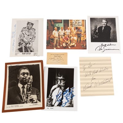 Lot 318 - Autograph Collection.- International Jazz Stars