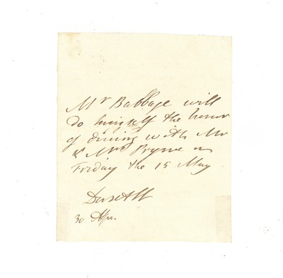 Lot 405 - Babbage (Charles)