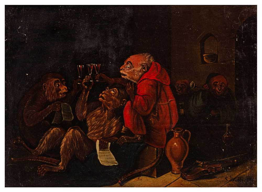 Lot 45 - Manner of David Teniers the Younger (Flemish, 1610-1690)