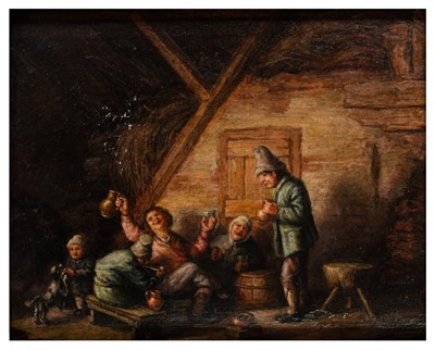 Lot 51 - Circle of Adriaen van Ostade (Dutch, 1610-1685)