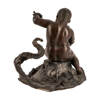 Lot 120 - After Giambologna (Flemish, 1529-1608), bronze sculpture of 'Morgante Riding on a Dragon'