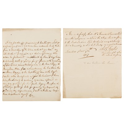 Lot 127 - East India Company Interest.- Captain's Certificate, 1757