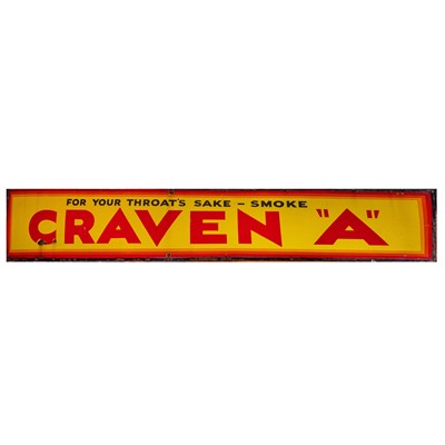 Lot 230 - A large railway station enamel advertising sign