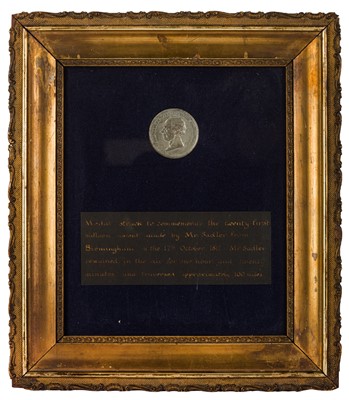 Lot 333 - Sadler (James) Medal to commemorate the record speed flight