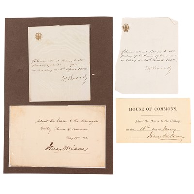 Lot 69 - Autograph Collection.- 19th Century Politicians