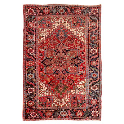 Lot 30 - An antique Heriz carpet, north-west Persia