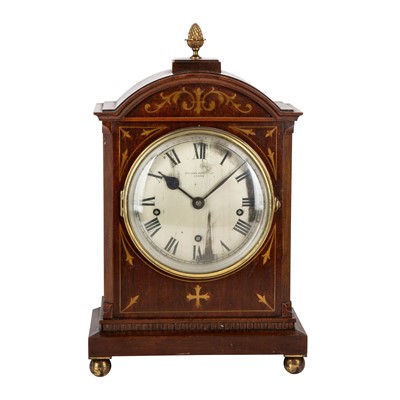 Lot 107 - A Victorian mahogany bracket clock by Sir John Bennett Ltd. of London