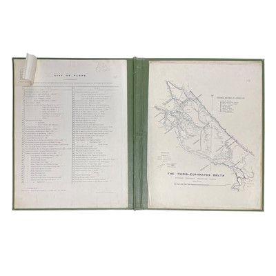 Lot 135 - Willcocks (William) Plans of the Irrigation of Mesopotamia, with nine Gabriel Lekegian silver prints