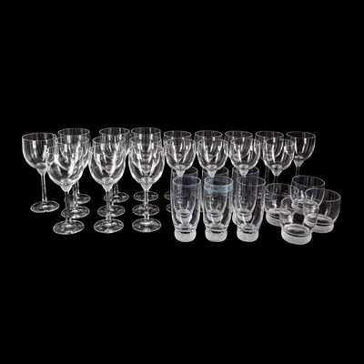 Lot 439 - Villeroy & Boch, a part-suite of 'Octavie' pattern drinking glasses
