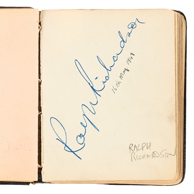 Lot 50 - Autograph Album.- Vintage Actors & Entertainers
