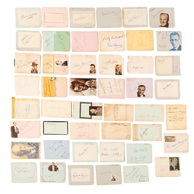 Lot 72 - Autograph Collection.- Actors & Entertainers