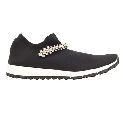 Lot 404 - Jimmy Choo Black Verona Sneaker - Size 40
