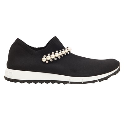 Lot 402 - Jimmy Choo Black Verona Sneaker - Size 40