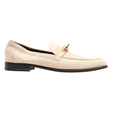Lot 130 - Hermes Beige Sable Destin Flat Loafer - Size 39.5