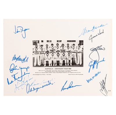 Lot 563 - Cricket Interest.- Centenary Test Match, 1980