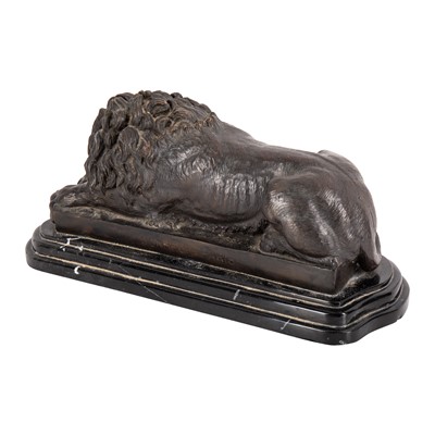 Lot 148 - After Isidore Jules Bonheur (French, 1827–1901), bronze of a recumbent lion