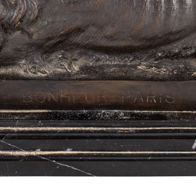 Lot 148 - After Isidore Jules Bonheur (French, 1827–1901), bronze of a recumbent lion