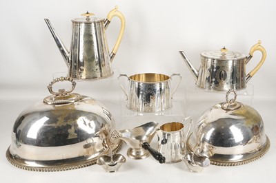 Lot 467 - A Victorian aesthetic movement silver plated...