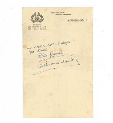 Lot 235 - Laurel (Stan) & Oliver Hardy