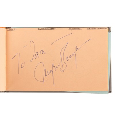 Lot 58 - Autograph Albums.- Incl. Ingrid Bergman