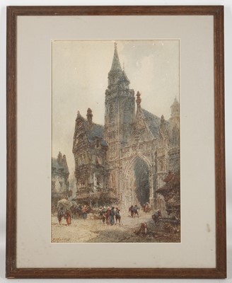 Lot 473 - Paul Marny (1829, France). A watercolour view...