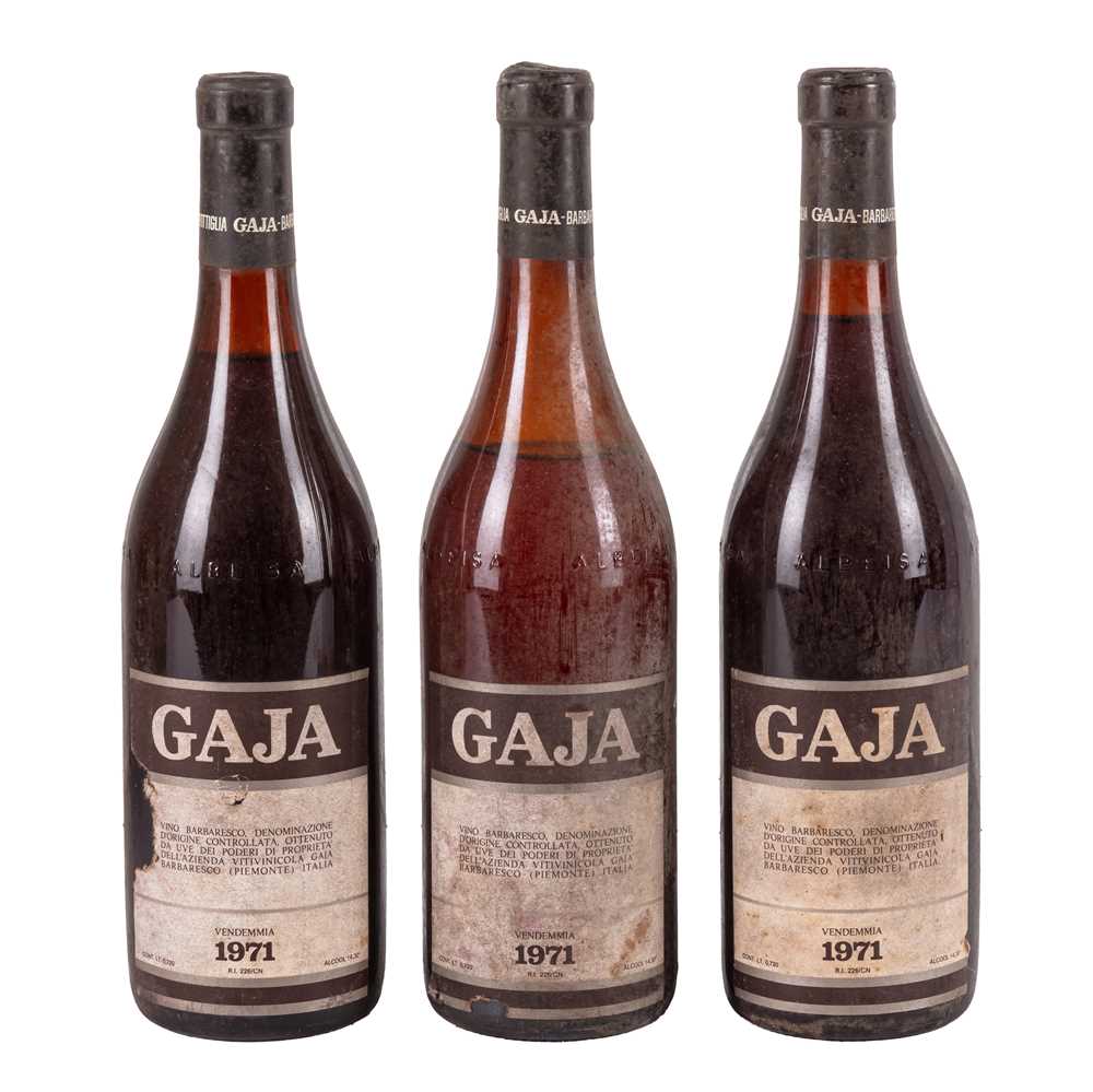 Lot 97 - Gaja Barbaresco 1971 - 3 bottles
