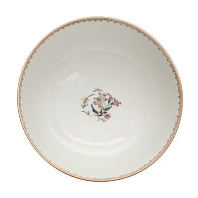 Lot 543 - A Chinese famille-rose 'figural' punch bowl, Qing dynasty, Yongzheng / Qianlong period