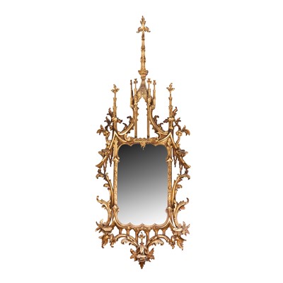 Lot 64 - A gilt wall mirror in the manner of Thomas Chippendale (British, 1718-1779), 20th century