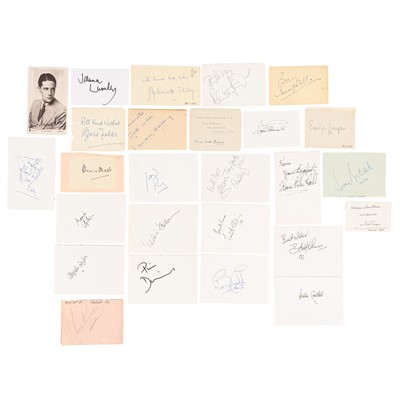 Lot 62 - Autograph Collection.- Actors & Entertainers