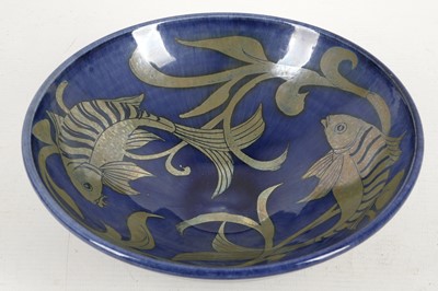 Lot 482 - A 20th century lustre bowl, after Pilkington's...