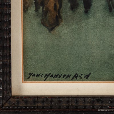 Lot 213 - Hans Jacob Hansen R.S.W. (Scottish, 1853-1947)
