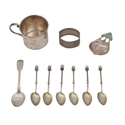 Lot 447 - A mixed group of silver