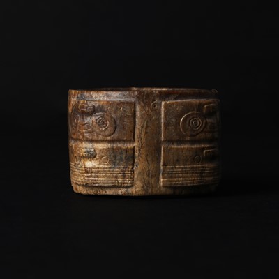 Lot 528 - A Chinese jade cong, Neolithic period or later